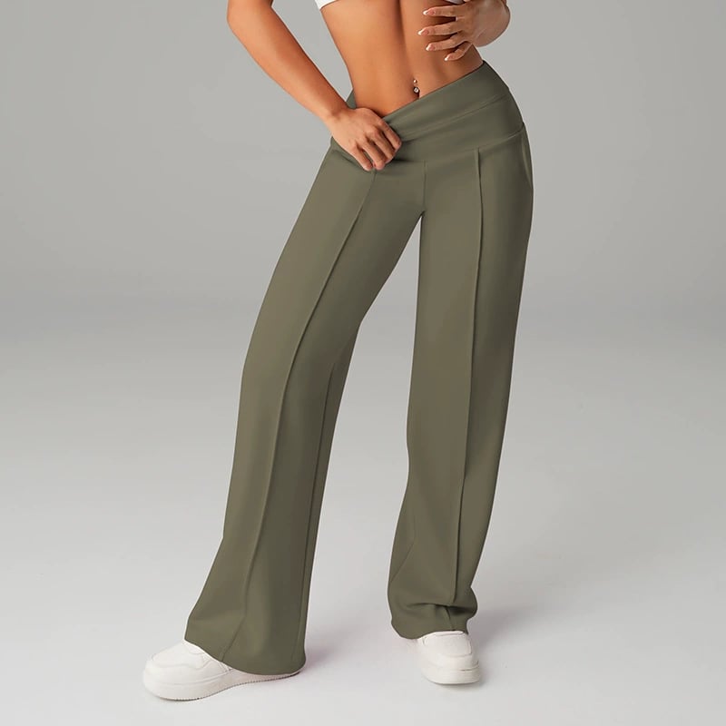 🥳2026 HOT SALE💞Women's High Waist Wide Leg Pants – Soft stretch fabric, gentle tummy control!