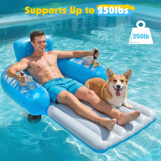 ⏰60% OFF Tonight Only✨ Motorized Summer Pool Cruiser for Adults - Rechargeable Pool Lounger