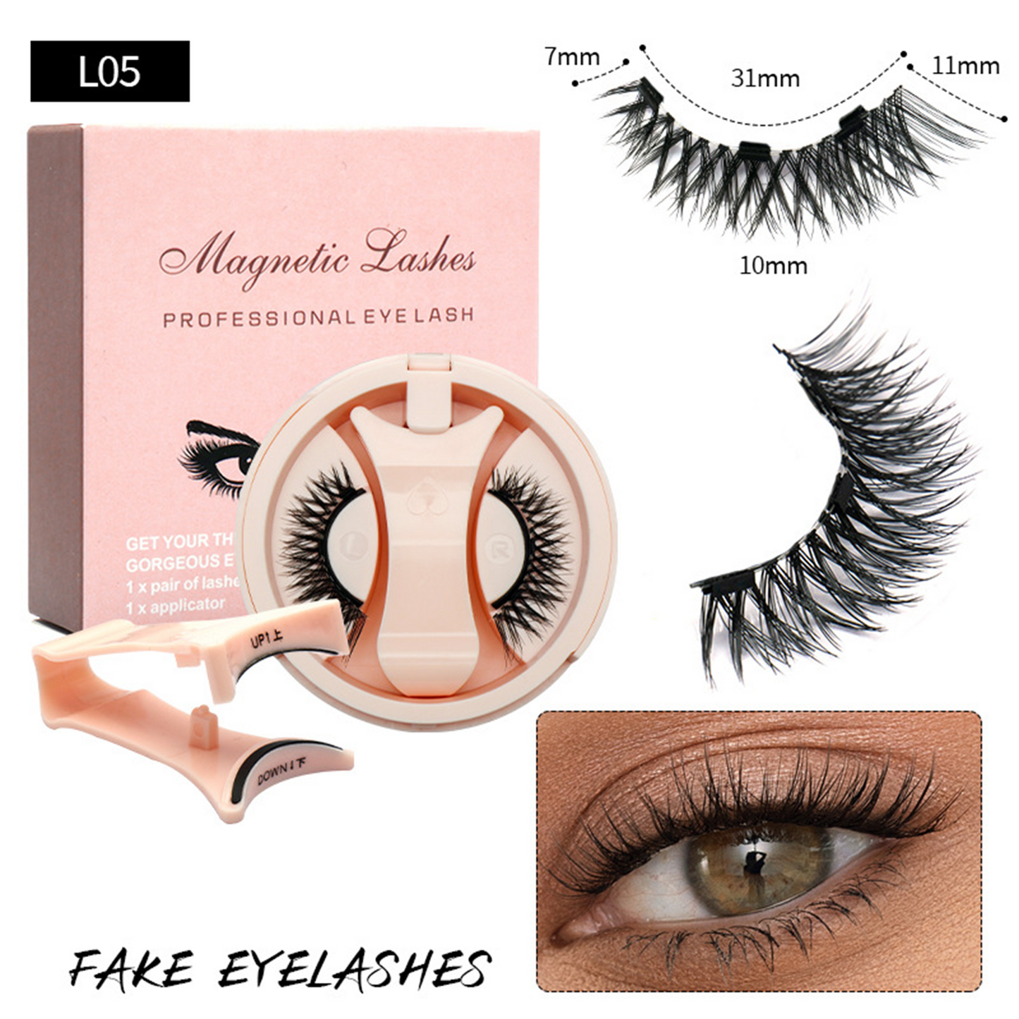 Magnetic False Eyelashes with Magnetic Tweezers