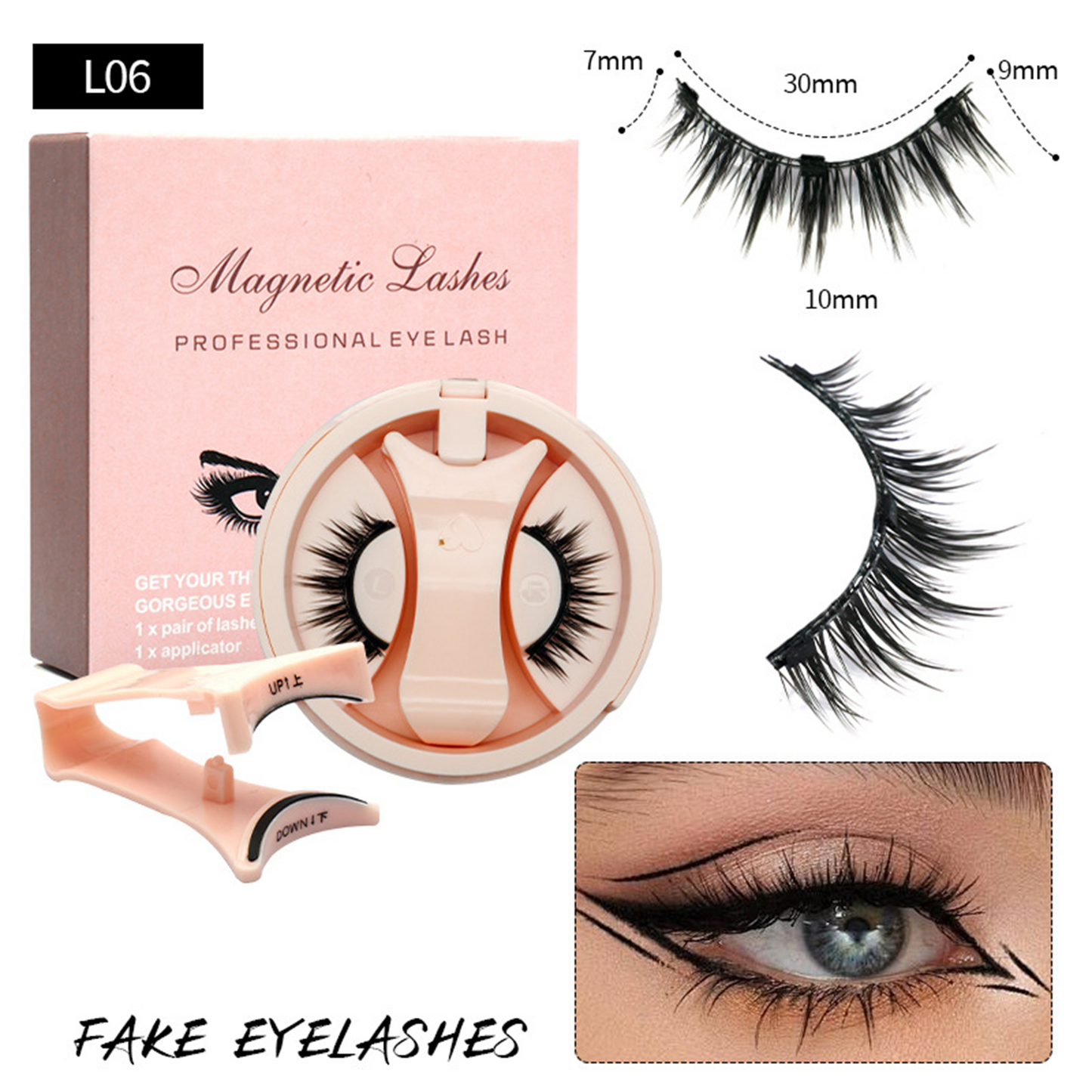Magnetic False Eyelashes with Magnetic Tweezers