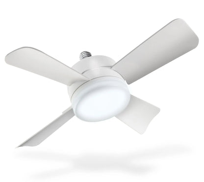 Bell & Howell 2-in-1 Socket Ceiling 3 Speed Fan & LED Light with Remote