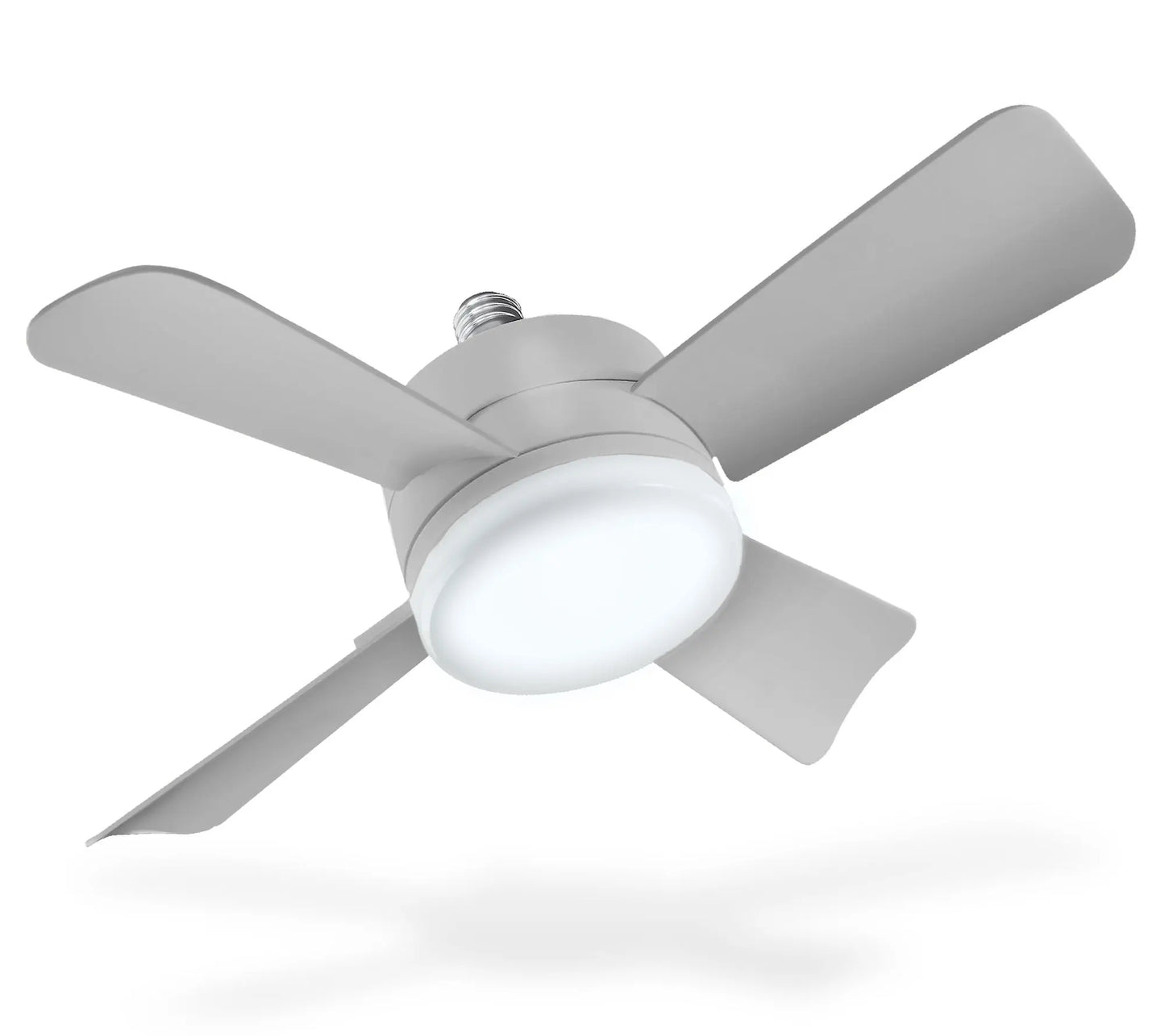 Bell & Howell 2-in-1 Socket Ceiling 3 Speed Fan & LED Light with Remote
