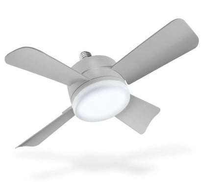 Bell & Howell 2-in-1 Socket Ceiling 3 Speed Fan & LED Light with Remote