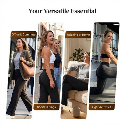 🥳2026 HOT SALE💞Women's High Waist Wide Leg Pants – Soft stretch fabric, gentle tummy control!