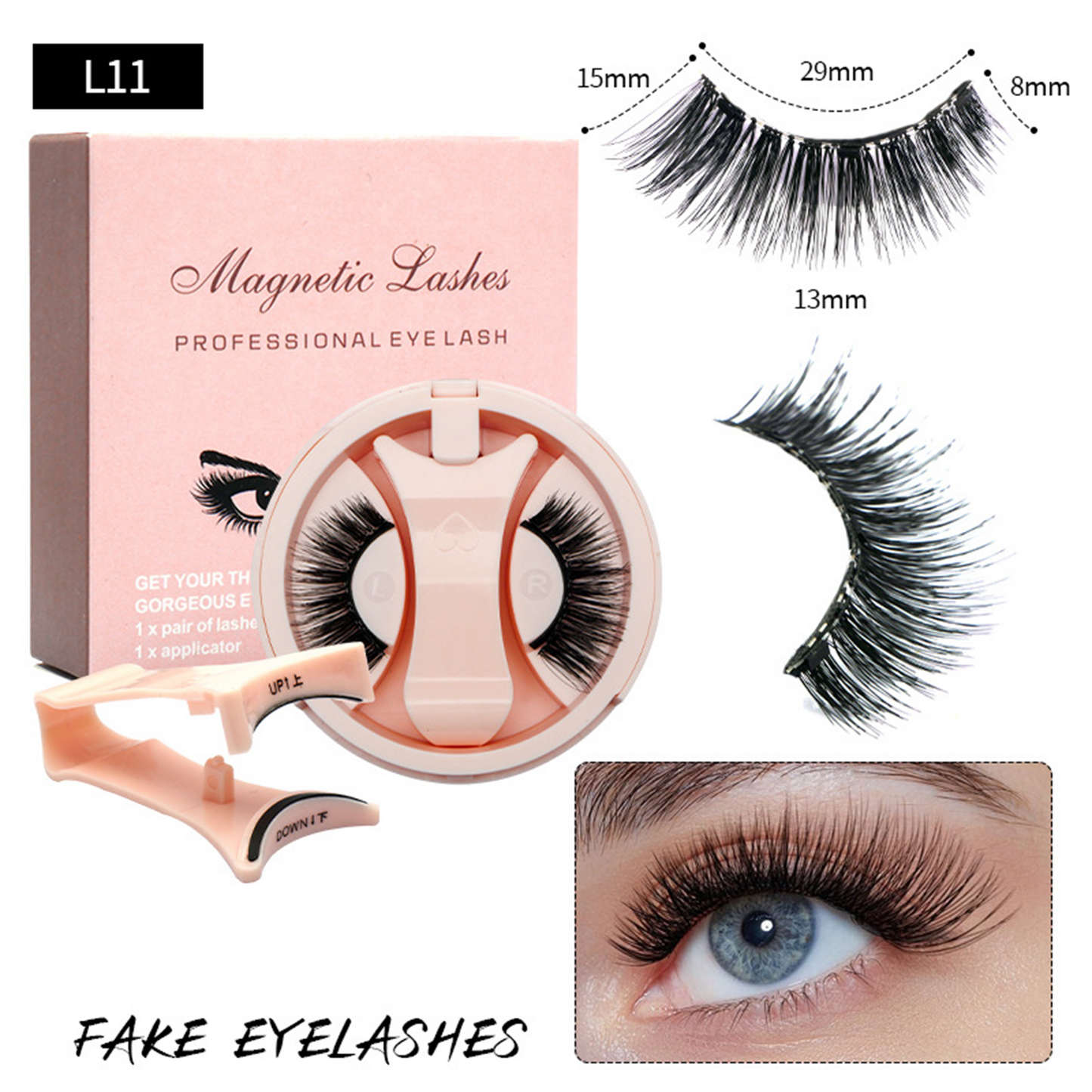 Magnetic False Eyelashes with Magnetic Tweezers