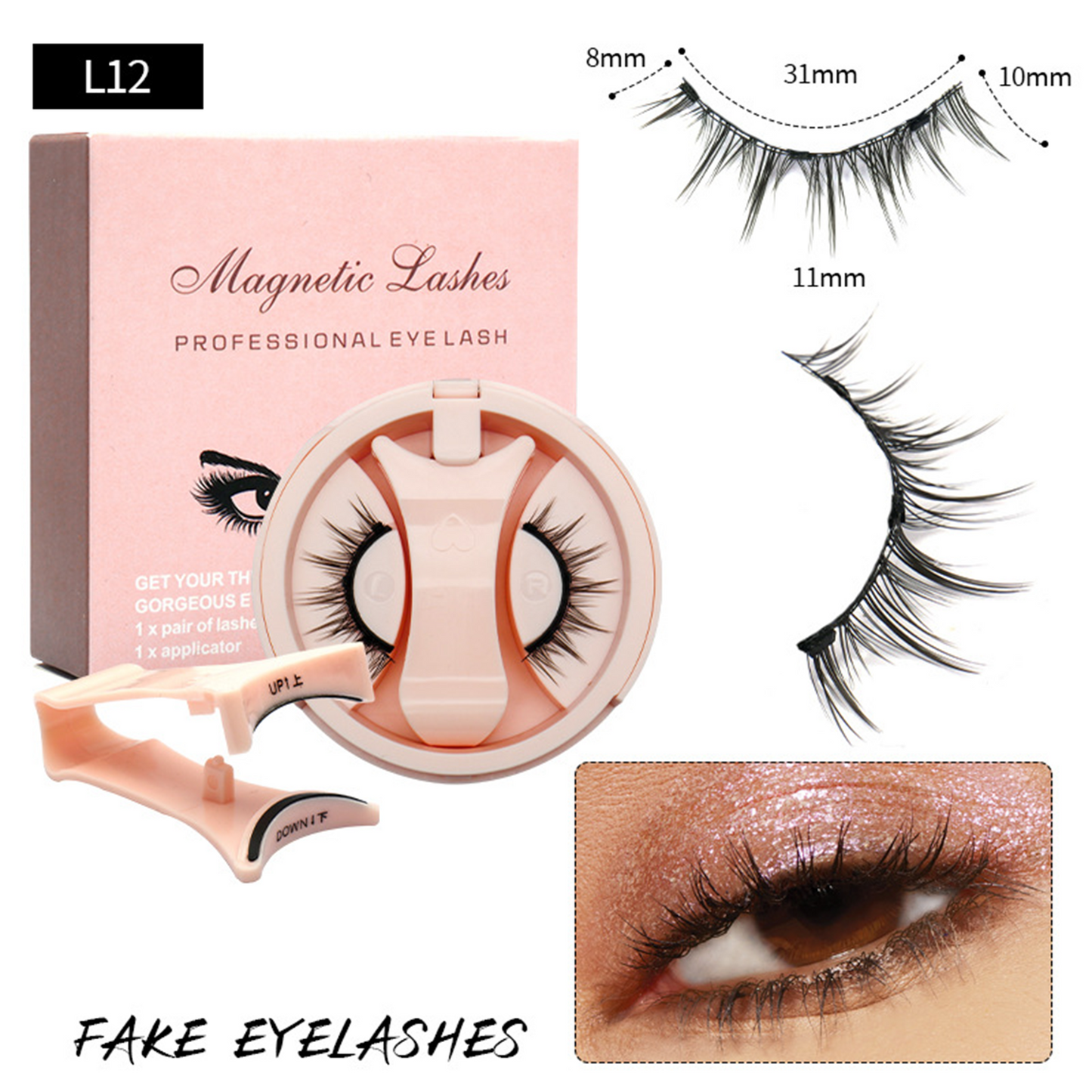 Magnetic False Eyelashes with Magnetic Tweezers