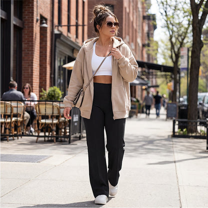 🥳2026 HOT SALE💞Women's High Waist Wide Leg Pants – Soft stretch fabric, gentle tummy control!
