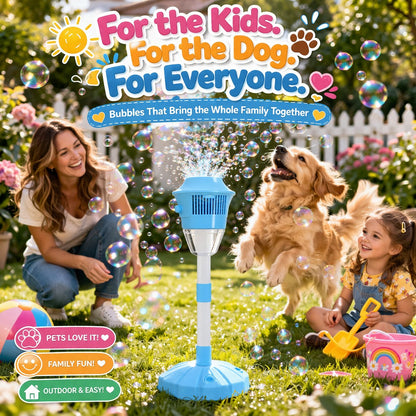 ✨ One-Button Bubble Machine – LED Lights, Day & Night Fun, for Kids & Parties