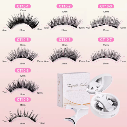 Magnetic False Eyelashes with Magnetic Tweezers