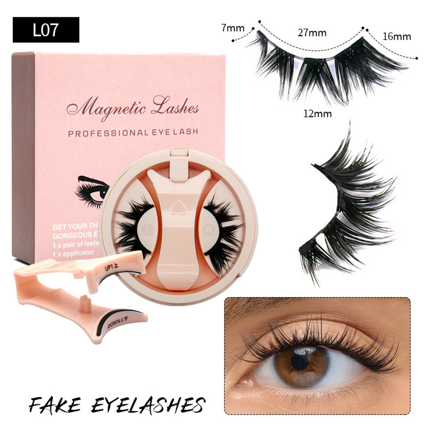 Magnetic False Eyelashes with Magnetic Tweezers