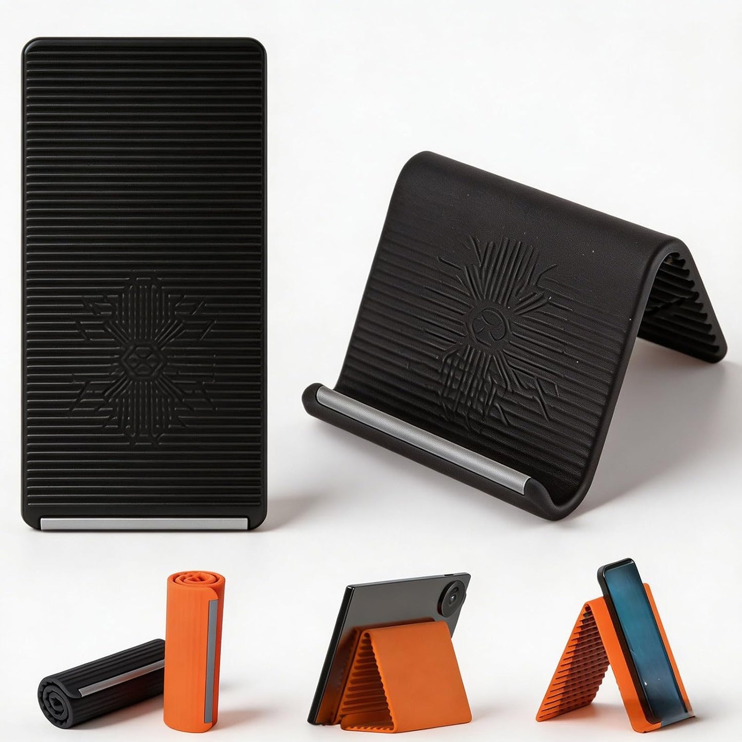 Flexible Silicone Aluminum Phone Stand | Bendable Foldable Holder for Phone Tablet Laptop