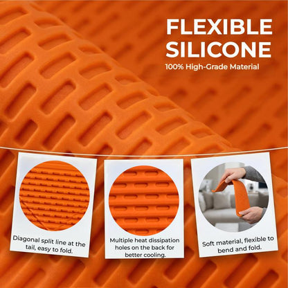 Flexible Silicone Aluminum Phone Stand | Bendable Foldable Holder for Phone Tablet Laptop