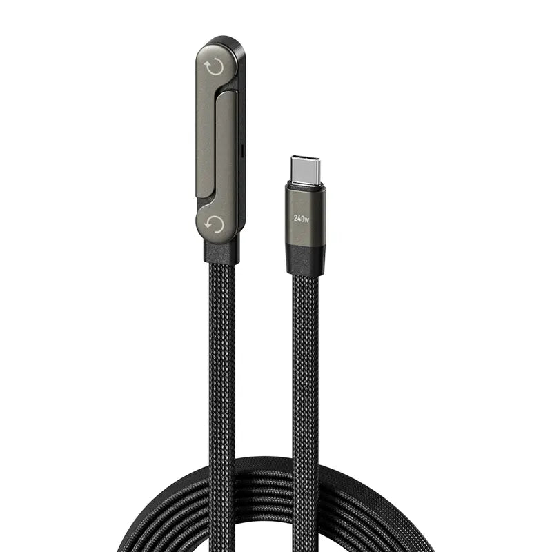 ⏰LAST DAY OF SALE🎁JAXVOLT 240W Super Fast Charging 2-in-1 Charging Cable & Phone Stand