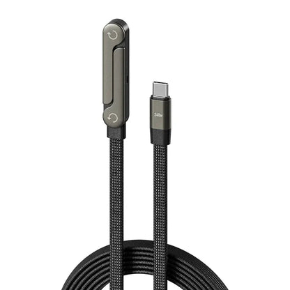 ⏰LAST DAY OF SALE🎁JAXVOLT 240W Super Fast Charging 2-in-1 Charging Cable & Phone Stand