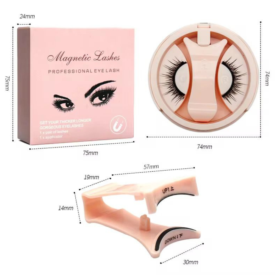 Magnetic False Eyelashes with Magnetic Tweezers
