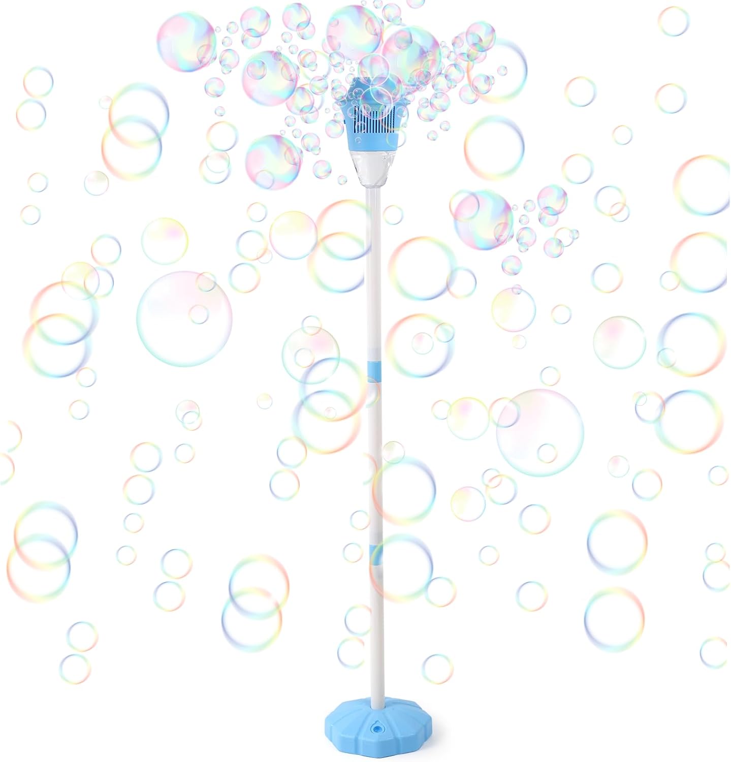 ✨ One-Button Bubble Machine – LED Lights, Day & Night Fun, for Kids & Parties